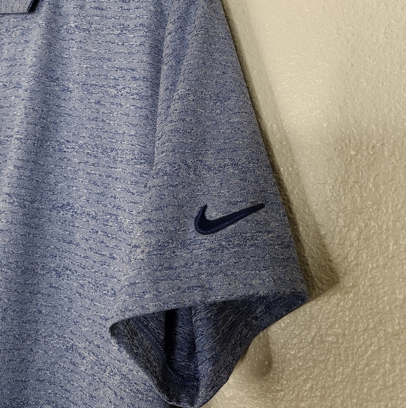 Nike Men's Blue Comfort Fit Short Sleeve Athletic Golf Polo Shirt Sz L - Picture 7 of 13